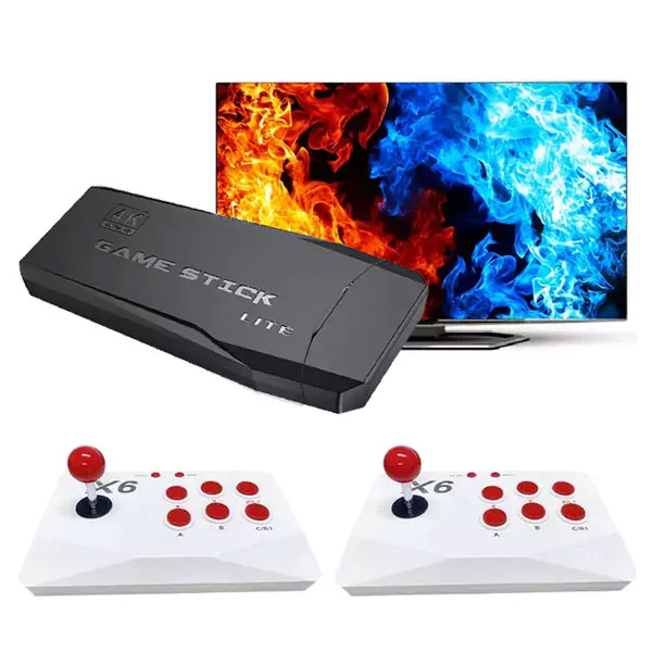 X6 Game Console with Double Arcade Joystick 64GB 20000 Games
