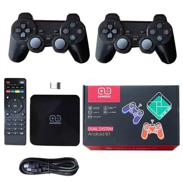 G5 Game box HD 4K Super Console Video Gamebox 50+ Emulator 11000+ Retro Games with TV Box 9.1 Android System Wireless Control