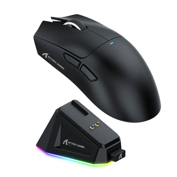 ATTACK SHARK X11 Wireless Gaming Mouse with Charging DockC black
