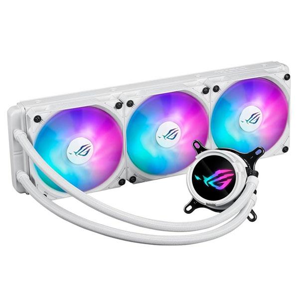 Asus Rog Strix LC III 360 ARGB AIO 360mm Liquid CPU Cooler - White Edition