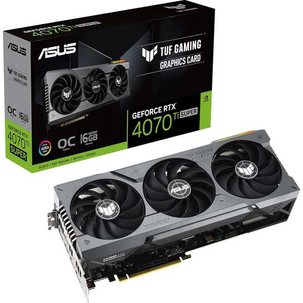 Asus Tuf Gaming GeForce RTX 4070 Ti Super 16GB GDDR6X OC Edition Graphics Card