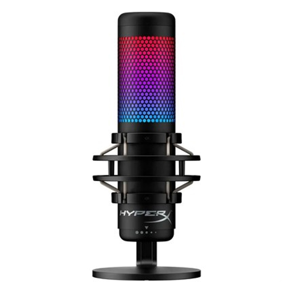 HyperX QuadCast S - USB Microphone - RGB Lighting - Anti-Vibration, Tap-to-Mute Sensor (4P5P7AA)