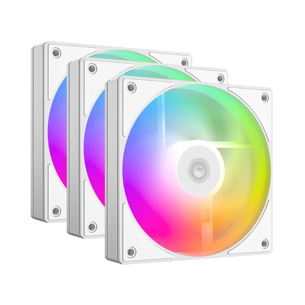 ID-COOLING AS-120-ARGB TRIO 120mm Case Fan White