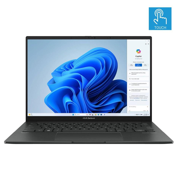 ASUS Zenbook 14 OLED Q415MA Business Touchscreen Laptop | Intel® Core™ Ultra 5 Processor 125H, 8GB DDR5, 512GB SSD, Backlit KB, 14" FHD OLED 0.2ms HDR 100% DCI-P3, Windows 11, Jasper Gray (Official Warranty)