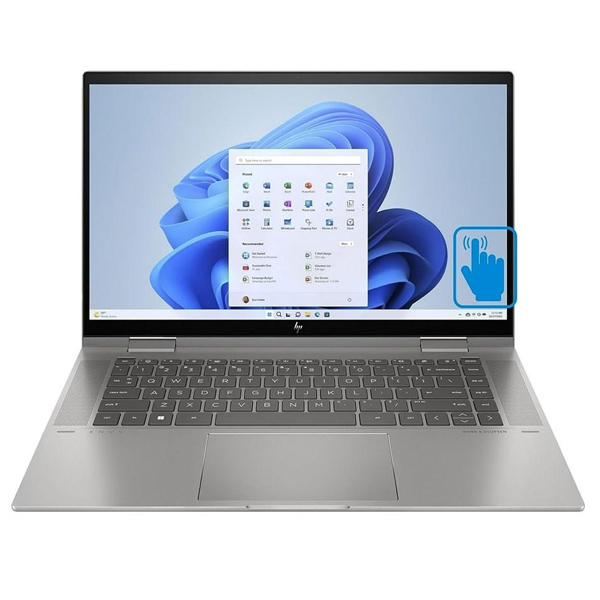 HP Envy x360 15 EW1058WM - Raptor Lake - 13th Gen Core i5 1335u Deca-Core Processor 8-GB 512-GB SSD Intel Iris Xe Graphics 15.6" Full HD 1080p IPS MicroEdge 60Hz Touchscreen Convertible Display B&O Play Backlit KB W11 (Mineral Silver, New)