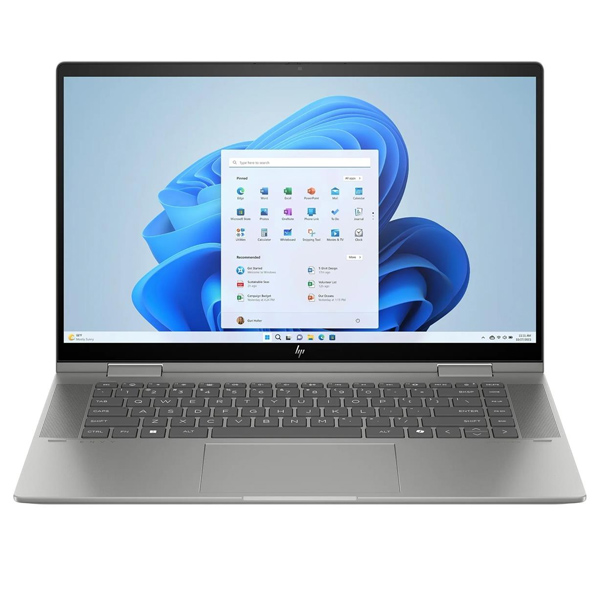 HP Envy x360 2-in-1 15-FE1082WM Laptop | Intel® Core™ Ultra 7 processor 155U, 16GB DDR5, 512GB SSD, Backlit KB, 15.6" FHD IPS Touchscreen | Mineral Silver