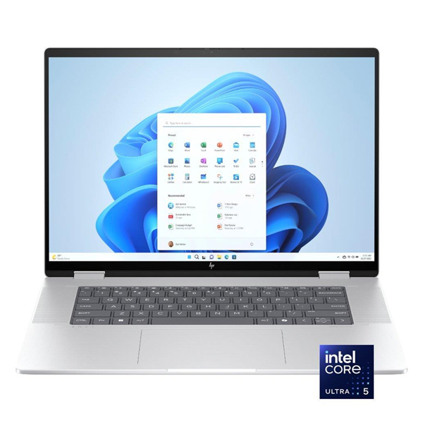 HP Envy x360 2-in-1 16-AC0013DX Laptop | Intel® Core™ Ultra 5 processor 125U, 16GB DDR5, 512GB SSD, Backlit KB, 16" WUXGA Touchscreen | Glacier Silver