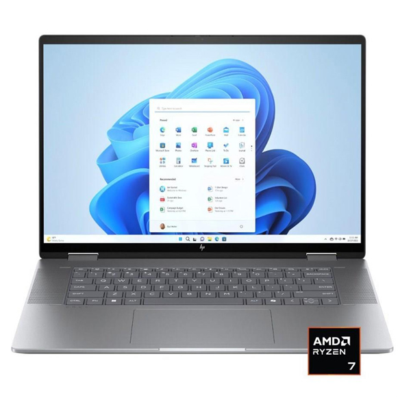 HP Envy x360 2-in-1 Laptop 16-AD0023DX | AMD Ryzen™ 7 8840HS 16GB 1TB SSD 16" IPS WUXGA Touchscreen Backlit KB, Poly Studio - Meteor Silver