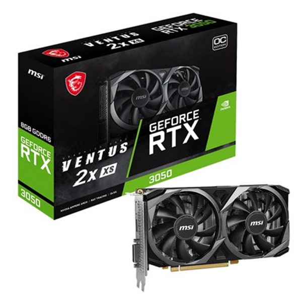 MSI GeForce RTX 3050 Ventus 2X XS 8GB OC Graphics Card