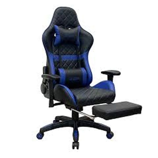 Premium Quality Gaming Chair with FootRest ( Blue )