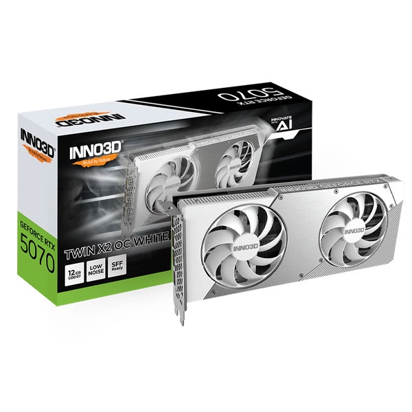 INNO3D GeForce RTX 5070 TWIN X2 OC WHITE 12GB Graphics Card