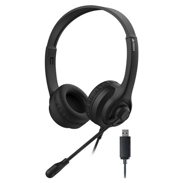 A4Tech HU-8 USB Stereo Headset Black