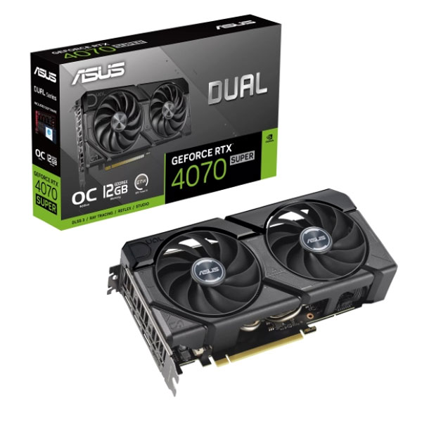 ASUS Dual GeForce RTX 4070 12GB SUPER EVO OC Edition Gaming Graphics Card