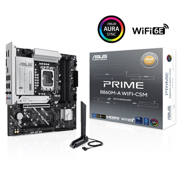 ASUS PRIME B860M-A WIFI-CSM Micro ATX LGA1851 Motherboard DDR5