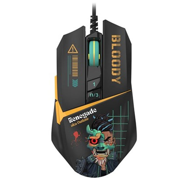 Bloody W63 Max Renegade RGB Gaming Mouse – Sunset