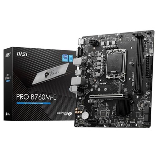 MSI PRO B760M-E Intel LGA 1700 DDR5 Motherboard