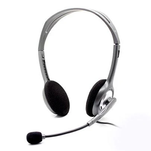 Logitech H110 Stereo Headset Black 3.5mm Dual Plug