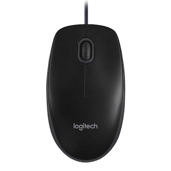 Logitech B100 Corded Mouse – Wired USB Mouse