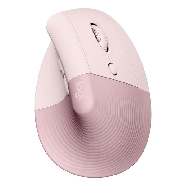 Logitech Lift Vertical Ergonomic Wireless Mouse - Rose