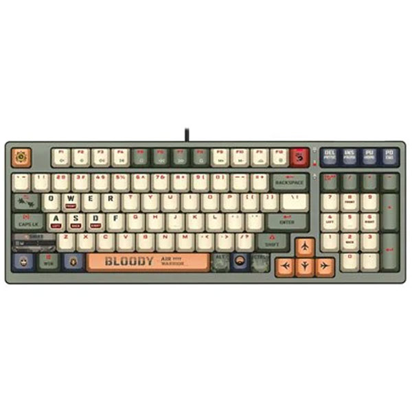 Bloody S98 AVIATOR Hot-Swappable RGB Mechanical Keyboard - BLMS Switch - Aviator - Red Switch