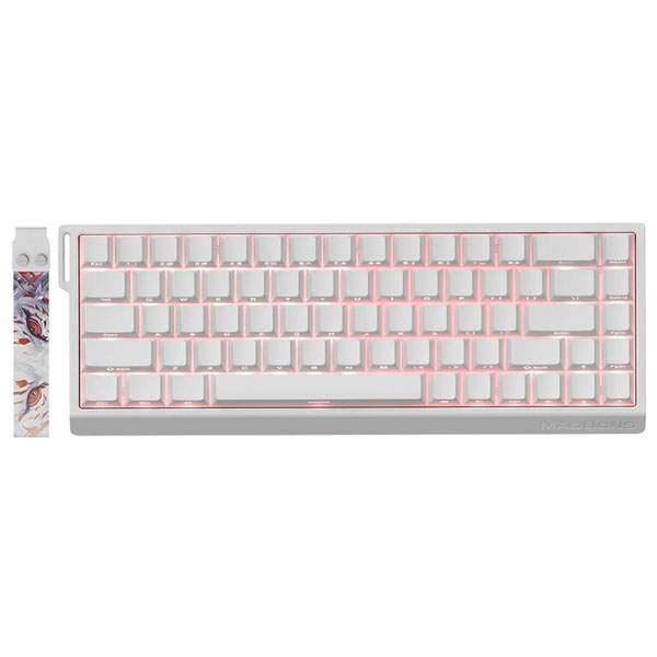FGG MadLions MAD68 HE RGB 60% Wired Magnetic Switch Gaming Keyboard with Adjustable Actuation, 8000 Hz Polling Rate, Rapid Trigger Mode, Hall Effect Switches, for PC/Mac, White