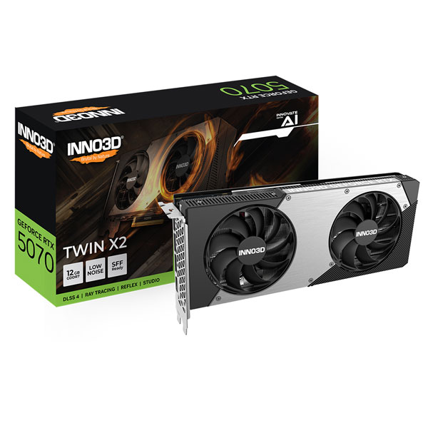 Inno3D GeForce RTX 5070 Twin X2 12GB GDDR7 Gaming Graphics Card