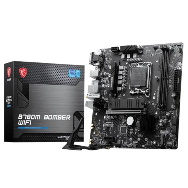 MSI B760M Bomber WiFi DDR5 Micro-ATX Motherboard