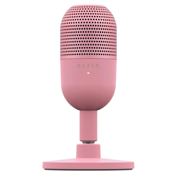 Razer Seiren V3 Mini USB Microphone: Condenser Mic, Supercardioid Pickup Pattern, Tap-to-Mute Sensor with LED Indicator, Shock Absorber, Ultra Compact, PC, Discord, OBS Studio, XSplit - Quartz