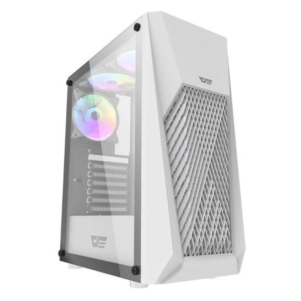 DarkFlash DK150 ATX With 3 ARGB Fans Gaming Case White