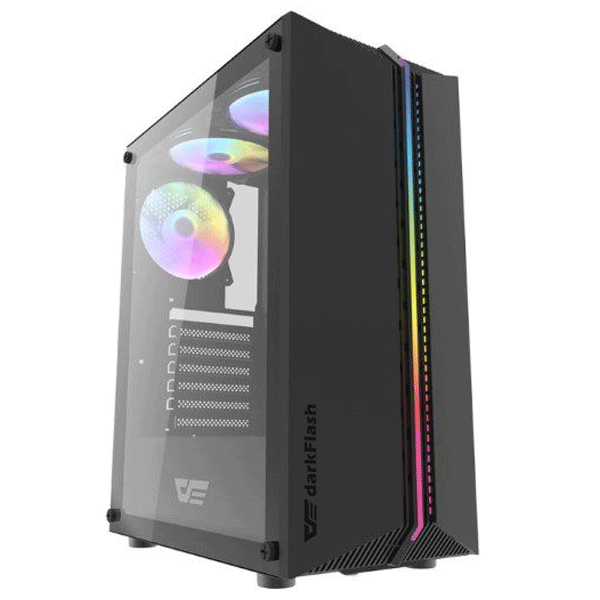 DarkFlash DK151 ATX With 3 ARGB Fans Gaming Case Black